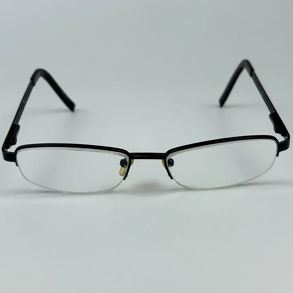 Cadillac TMGM Men's Eyeglasses Frame Black Plastic Cat Eye Half Rim 52-16-130 mm